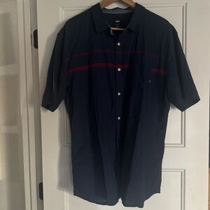 Vans Dark Blue Shirt with Red Stripes